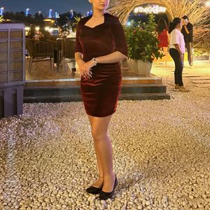 Elegant Velvet Party Dress