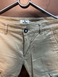 Wrogn  Beige Cargo Pants