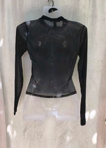 29279. Sheer "Don't Follow Me" Top