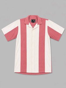 Retro Striped Short Sleeve Shirt
