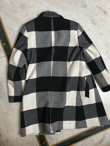Checkered Wool Coat