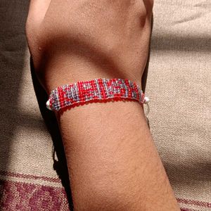 Custom Beaded Name Bracelet or Rakhi
