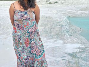 Bohemian Print Maxi Dress
