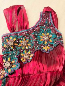 Stunning Embellished Red Gown