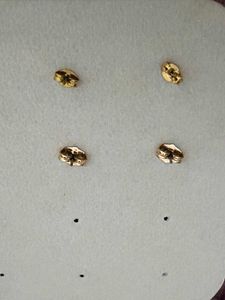 4 pairs Multi-Style Gold Tone Earring Set