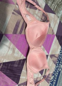 Light Blue And Peach Bra