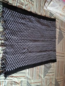 Black &amp; White Checkered Dupatta