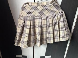 Plaid Pleated Mini Skirt