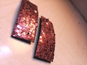 Sparkling dark Rosy hair clip.