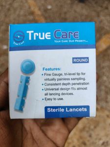 True Care Round Sterile Lancets – Pack of 100