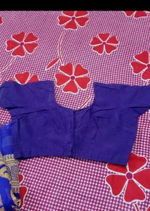 New Saree With Fully Stitched Blouse 💜