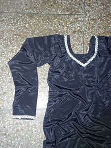 black heavy silk salwar kameez set