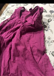 Magenta Ethnic Gown unused plain