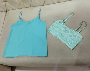 Combo Cute Camisole &amp; Lace Bralette Set