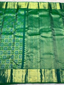 Stunning Green Silk Saree