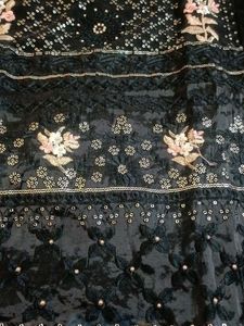Elegant Black Embellished Kurta Set not used at al