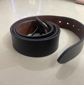 Classic Black Leather Belt