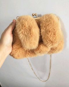 Bunny Ear Soft plush sling bag