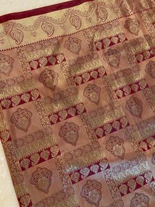 Pure silk saree replica elegant Red &amp; Gold