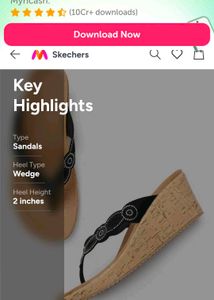 Skechers Sparkling Wedge Flip-Flops....