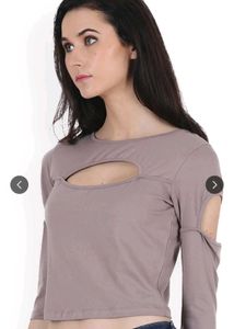 SCORPIUS Women Mauve Solid Top! 🦫🐾