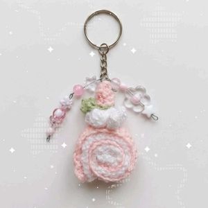 Handmade Crochet Four-Leaf Clover Charms