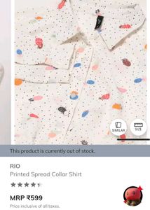 RIO Printed Spread Collar Shirt
