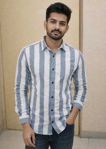 Men's Striped Casual Shirt