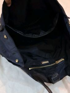 Tory Burch Black Nylon Tote Bag