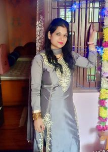 Elegant Grey Embroidered suit