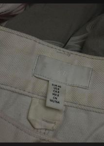 Cream Cargo Pants
