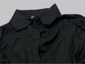 Black Button-Up Blouse