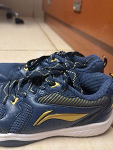 Li-Ning Blue &amp; Gold Badminton Sports Shoes