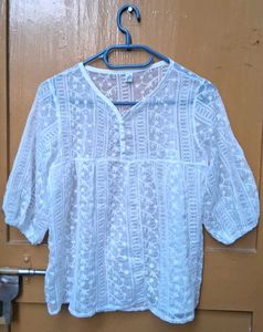 White Pinteresty Top