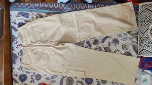 savana Trendy Beige Cargo Pants