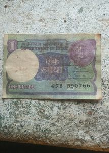 Old 1 ₹ Note , Very Deamend