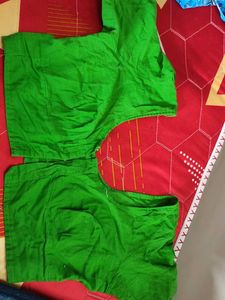 Vibrant Green Cotton Blouse
