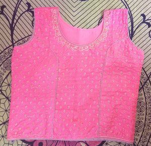 Stunning Pink Embroidered Lehenga Choli