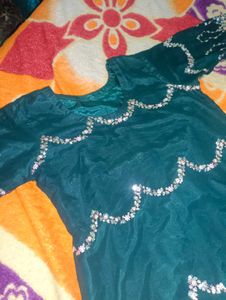 Elegant Teal Sequined Kurta