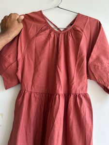 rust dress
