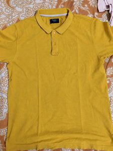 Men's Yellow Pepe Jeans Polo T-shirt