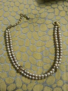 Elegant Double Strand Pearl Necklace
