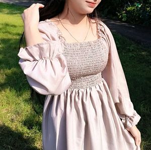 Chic Smocked Puff Sleeve Dress