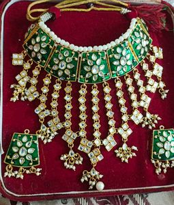 Green Kundan Bridal Jewelry Set