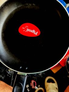 Red Peigon With Handle Frypan Unused