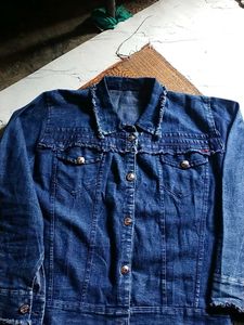 Classic Blue Denim Jacket for girls
