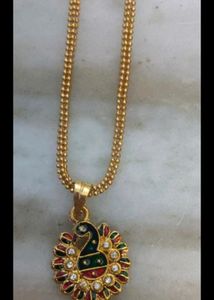 Neck Chain With Peacock Locket