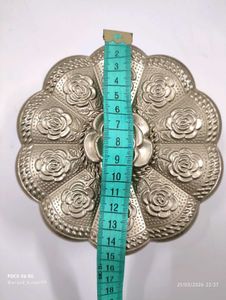 Plastic Silver Paan / Dryfruits Box - 15x7cm