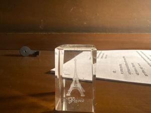 Crystal Eiffel Tower Paris Souvenir