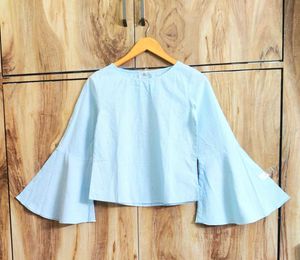 Sky blue cotton top size-34